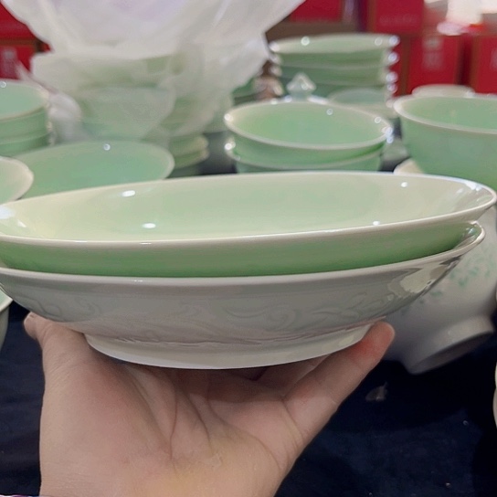 景德镇瓷器精品展示盘2个