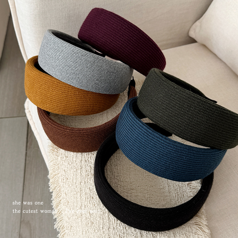 加厚宽边发箍女秋冬2025新款日常外戴高级感洋气时尚高颅顶头箍