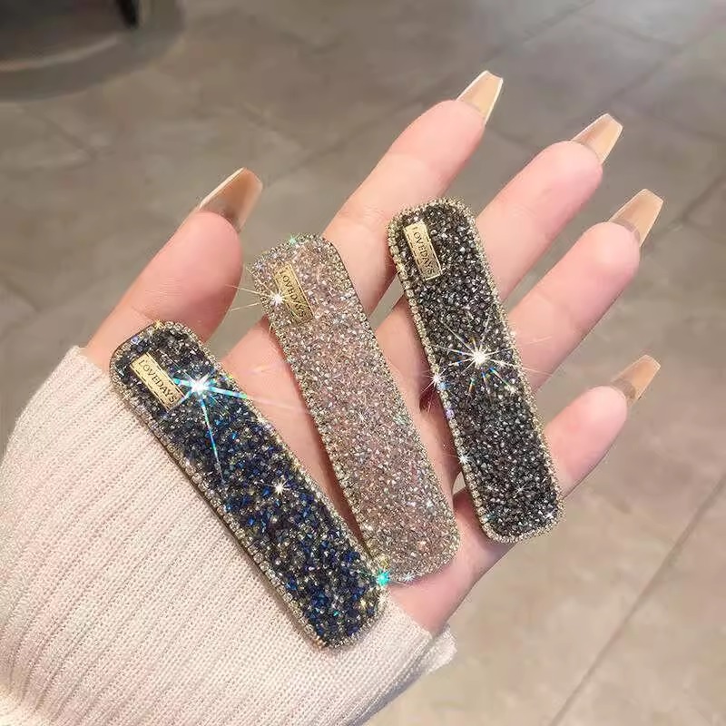 2025年新款水钻发夹女侧边刘海碎发bb夹头饰甜美头饰刘海夹侧边夹