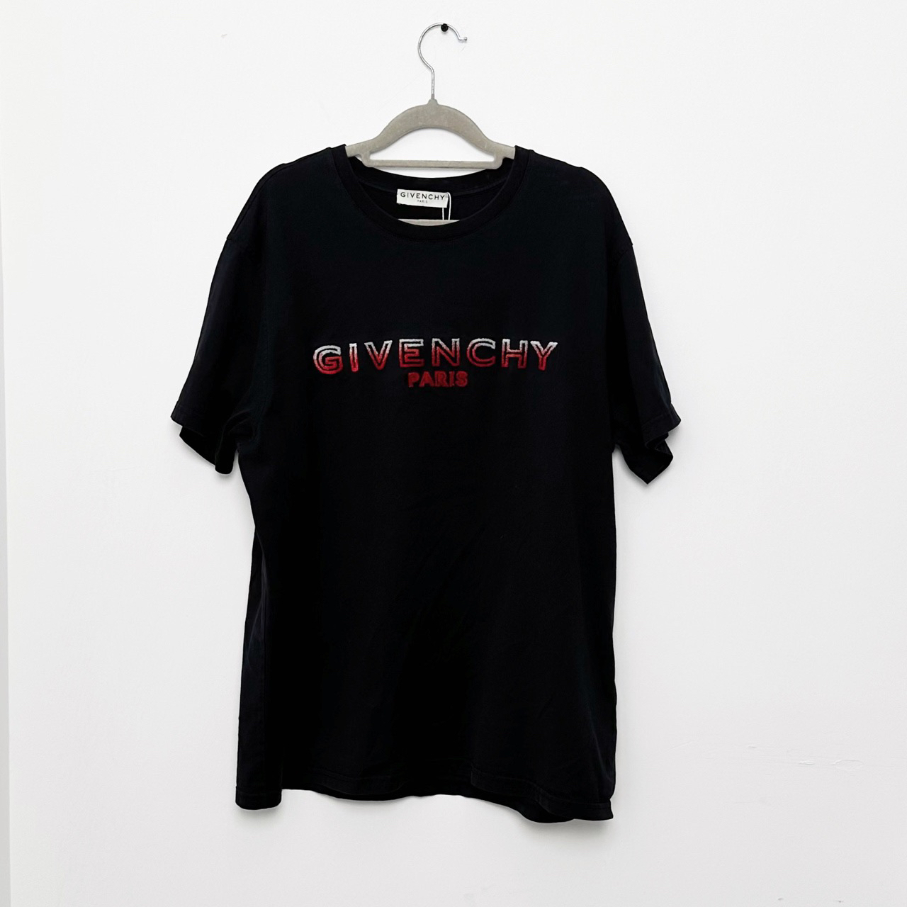 95新 Givenchy/纪梵希 M码 黑色印花短袖 lm829