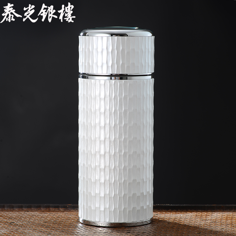 泰光银楼 足银银制品 足银999保温杯小容量星光杯