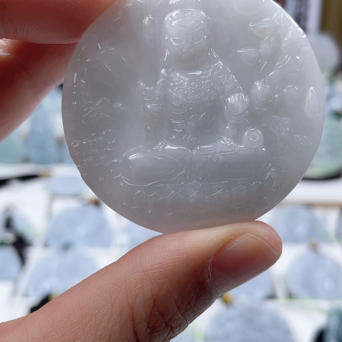 翡翠颈饰未镶嵌0896挂件