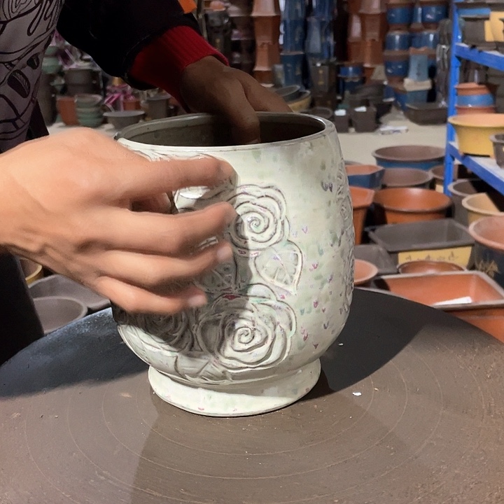 紫砂花盆花盆花盆