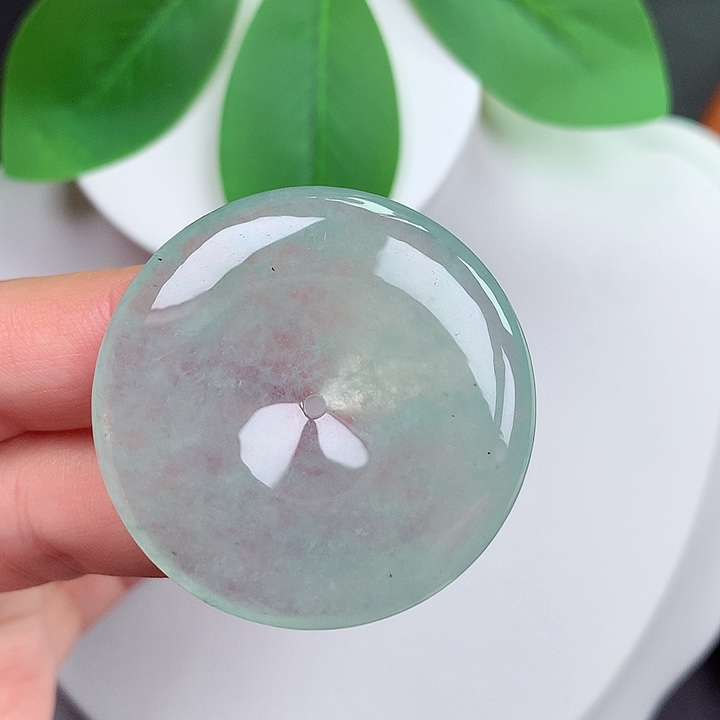 颈饰未镶嵌翡翠平安扣 38x5.7mm
