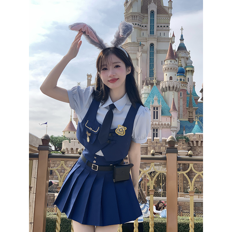 心动突击兔子警官朱迪套装学院风小个子JK显瘦春秋季东京岁时记jk