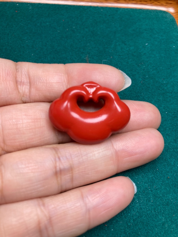 含辰砂工艺品【保真朱砂】红砂吉祥如意锁吊坠