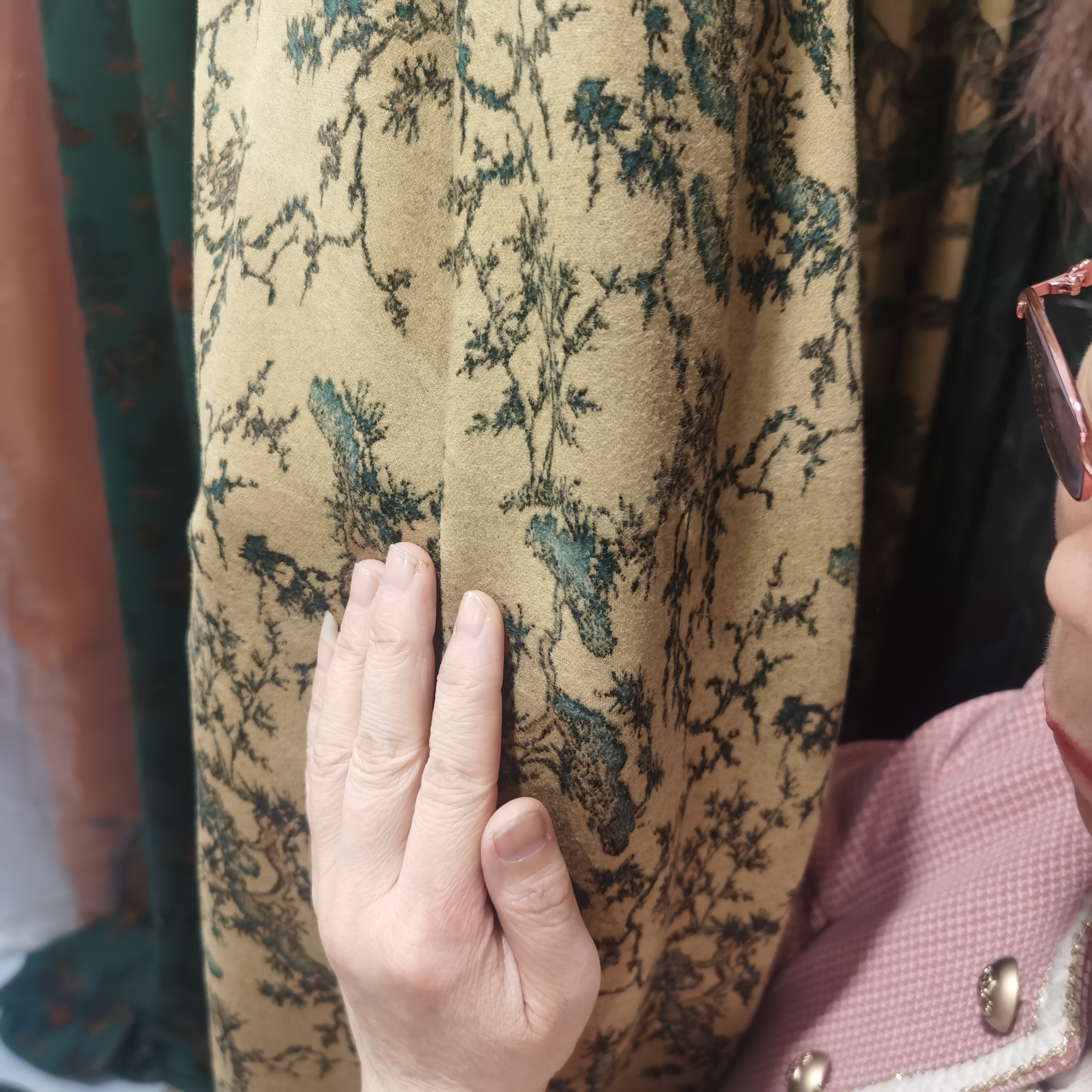 织花奥绒布料2号1.1米