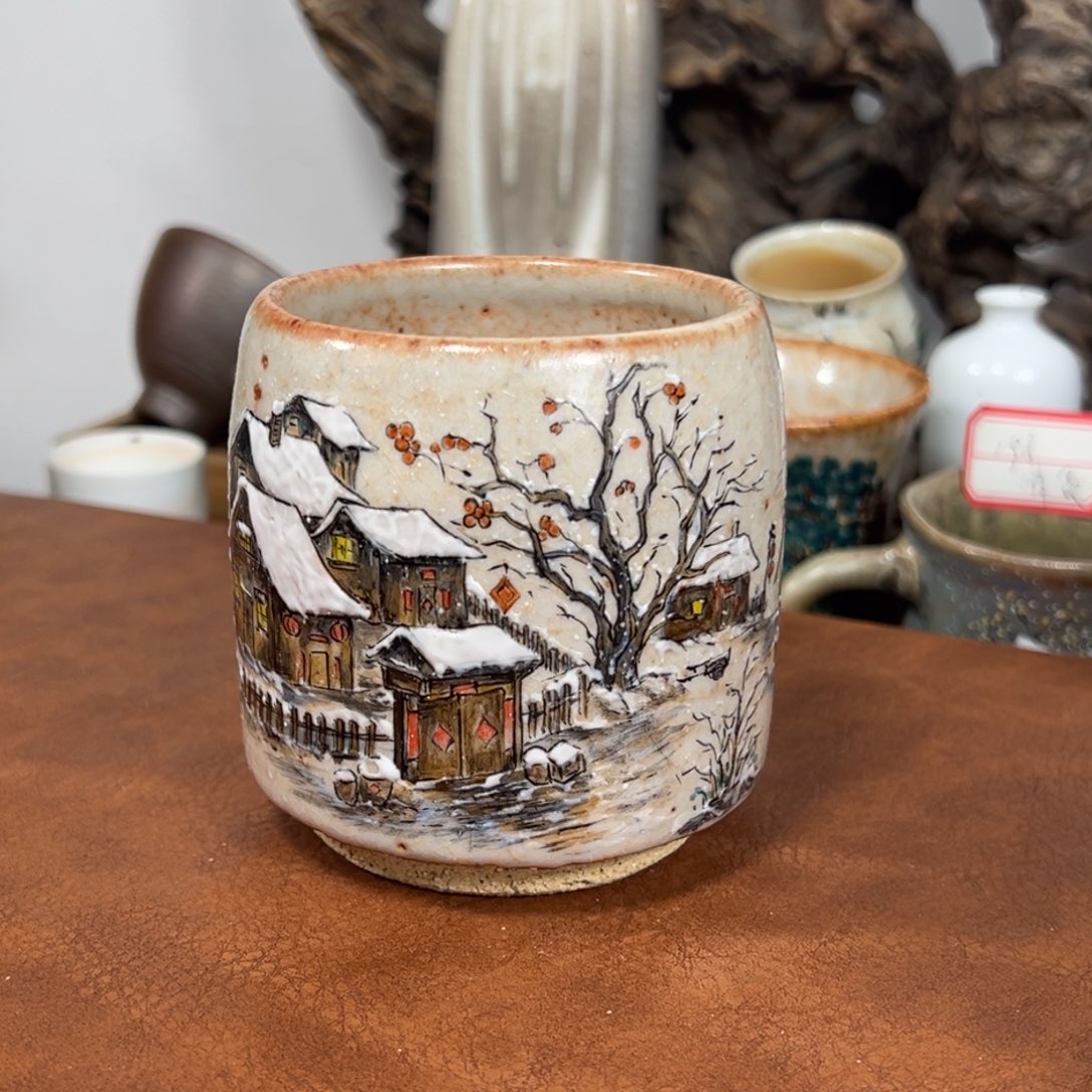 杯子瓷景德镇匠心窑原创手工工艺制作