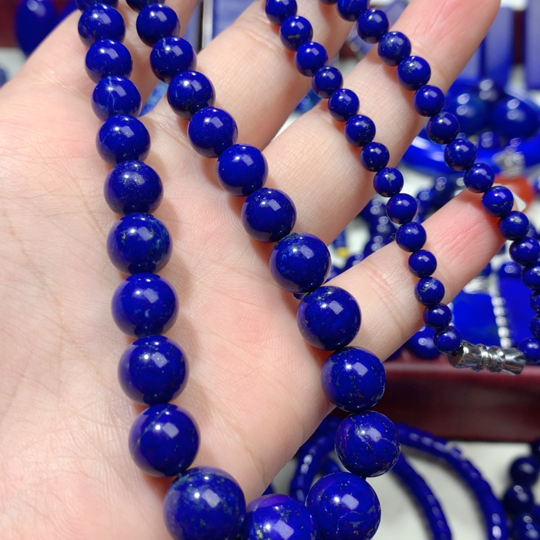 青金石未镶嵌项链