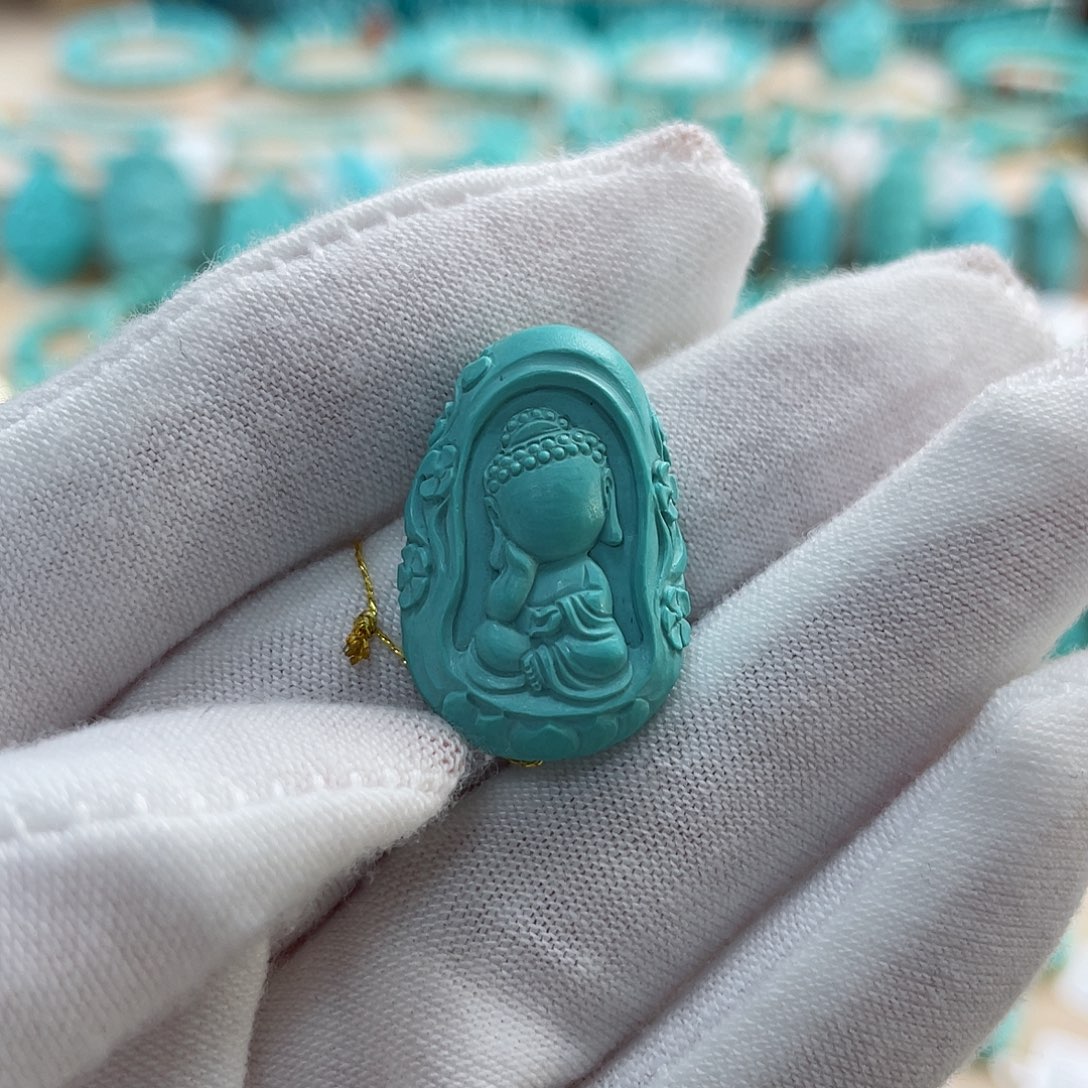 绿松石珠宝奇石未镶嵌