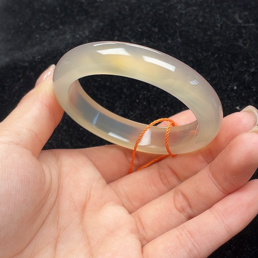 玛瑙/玉髓手镯未镶嵌碳****麻