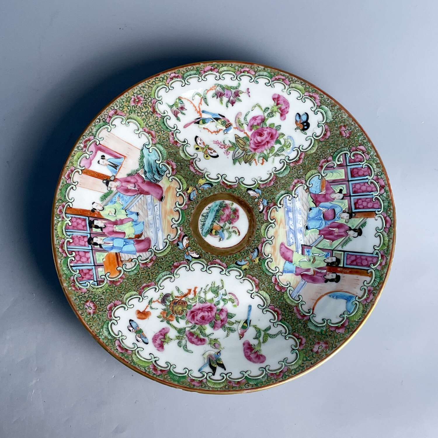 晚清广彩花鸟纹人物故事大赏盘-M25IS00AC76-05