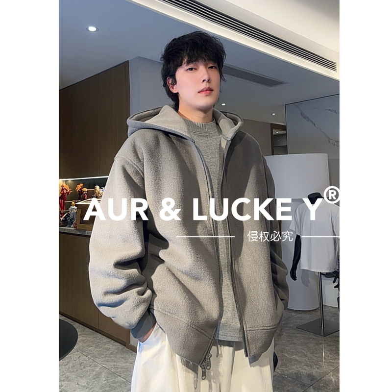 【慵懒·冬】大连帽廓形慵懒感摇粒绒外套！男女休闲卫衣！PSWTS066