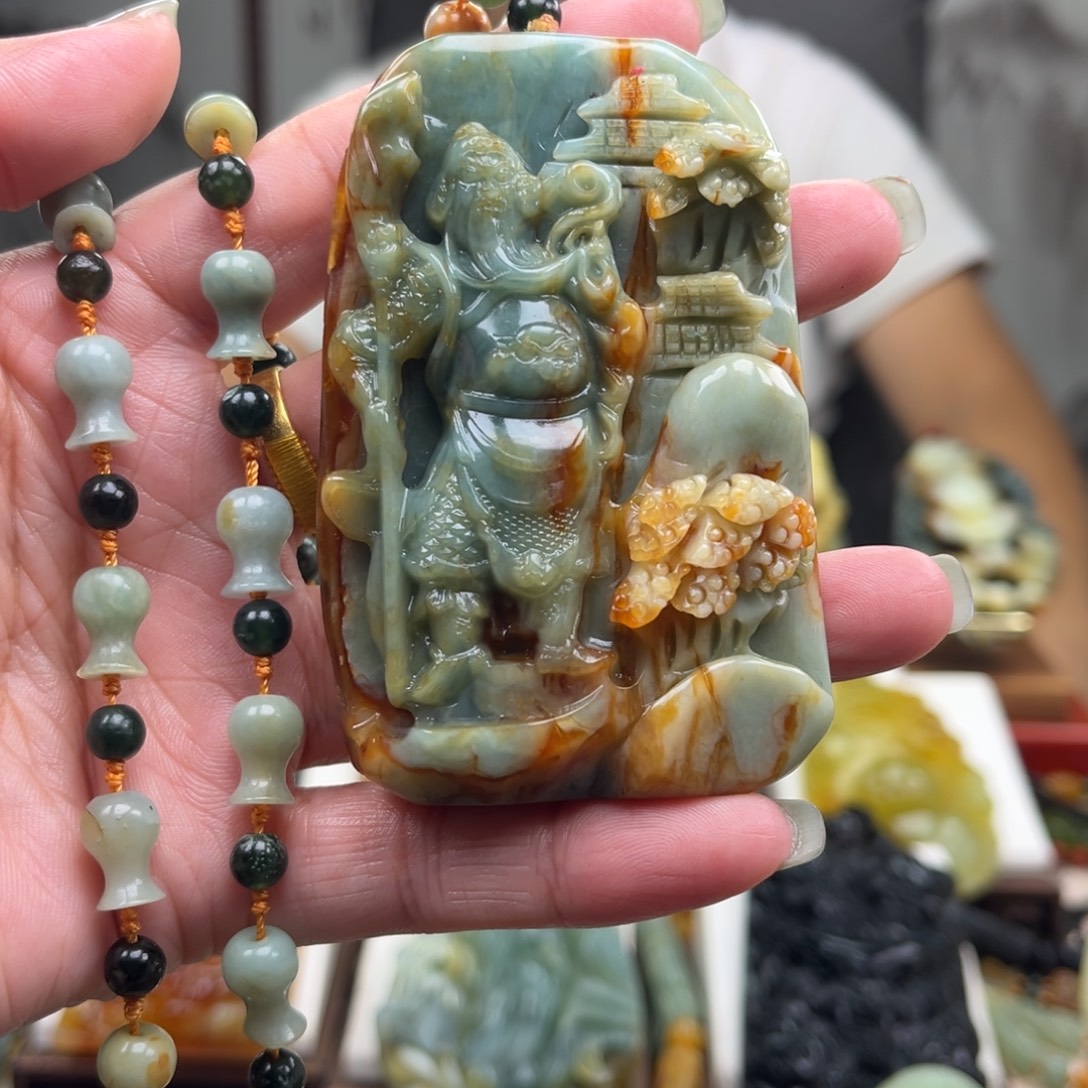 秦***财岫玉未镶嵌挂件挂件