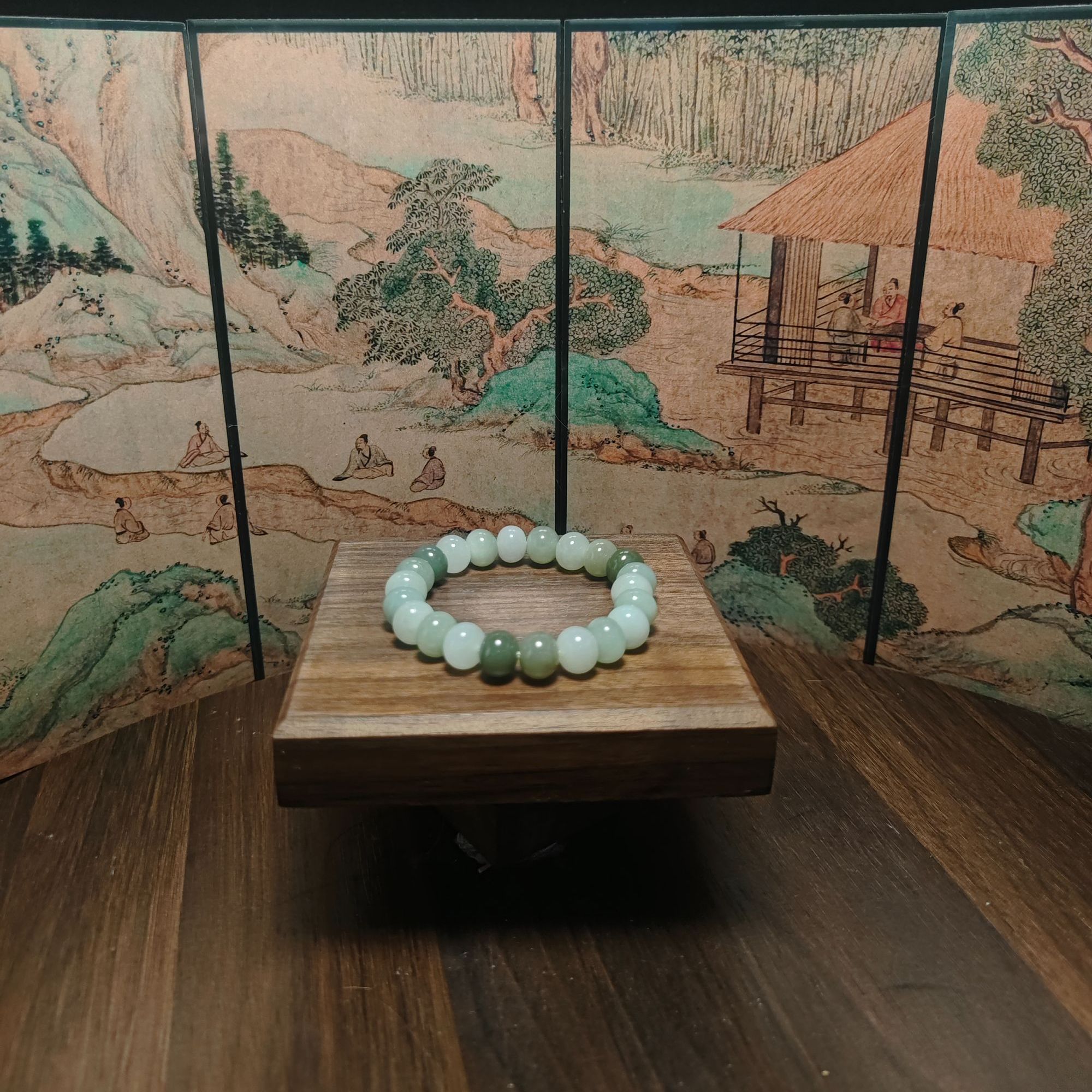 X和田玉多宝算盘珠手串1740
