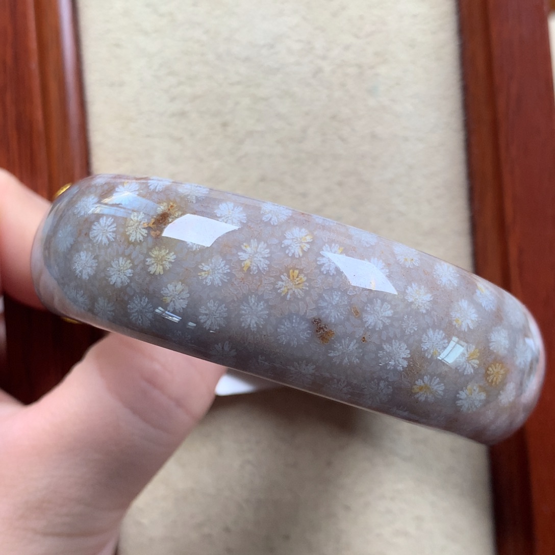 未镶嵌58.8圈漏300/个。23硅化珊瑚（珊瑚玉）