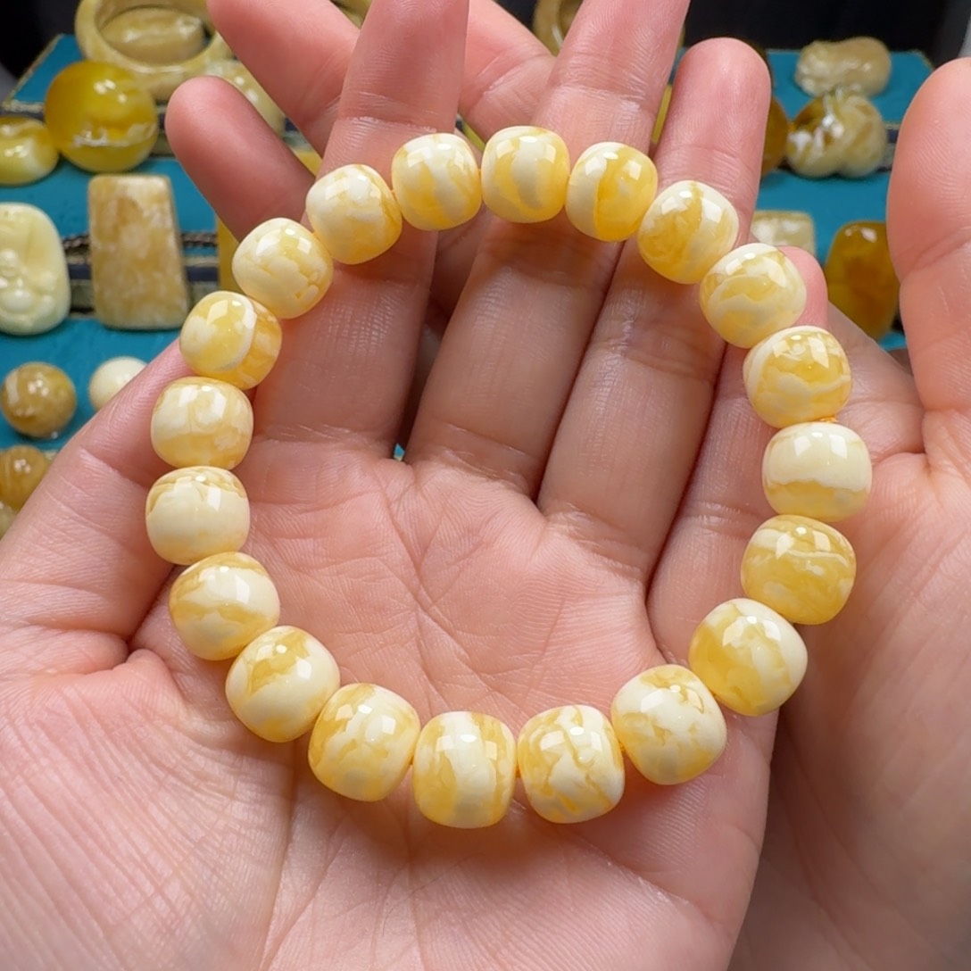 琥珀手链未镶嵌蜜蜡