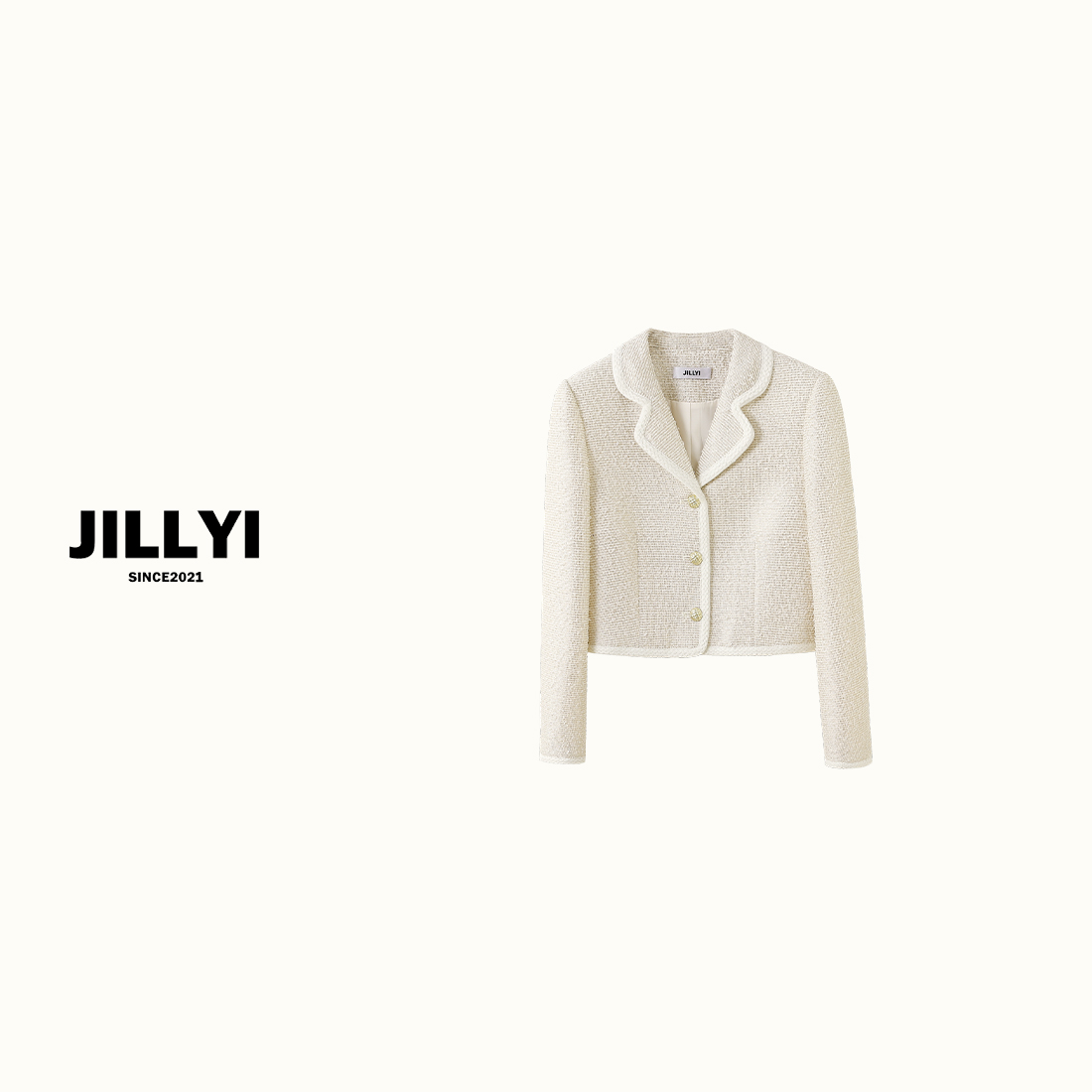 JILLYI【奶油松糕】夏季百搭小香风气质名媛时尚韩系外套