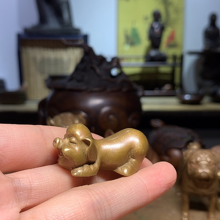 锦****铜茶宠 摆件 茶室空间