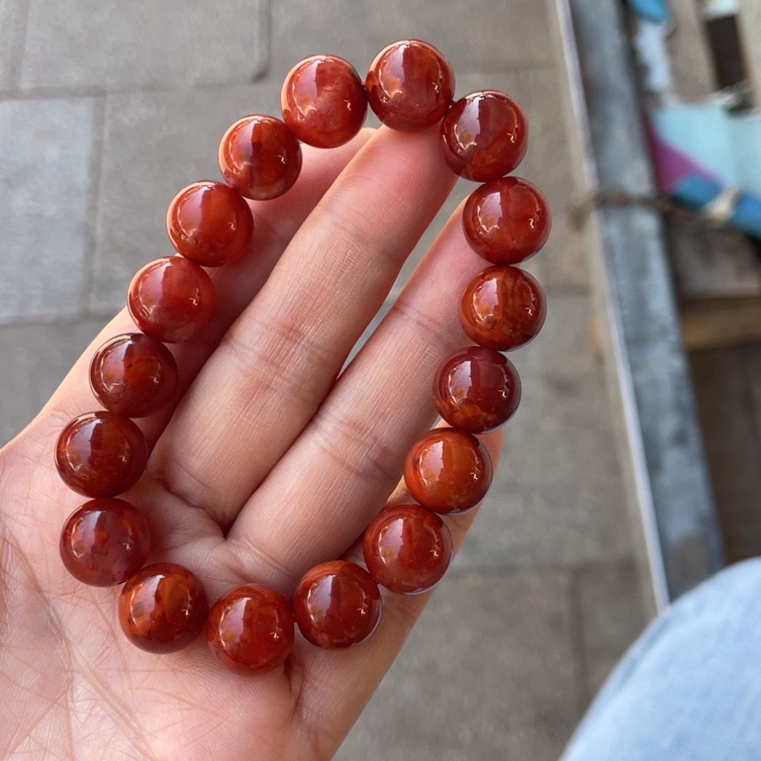 南红玛瑙手串未镶嵌