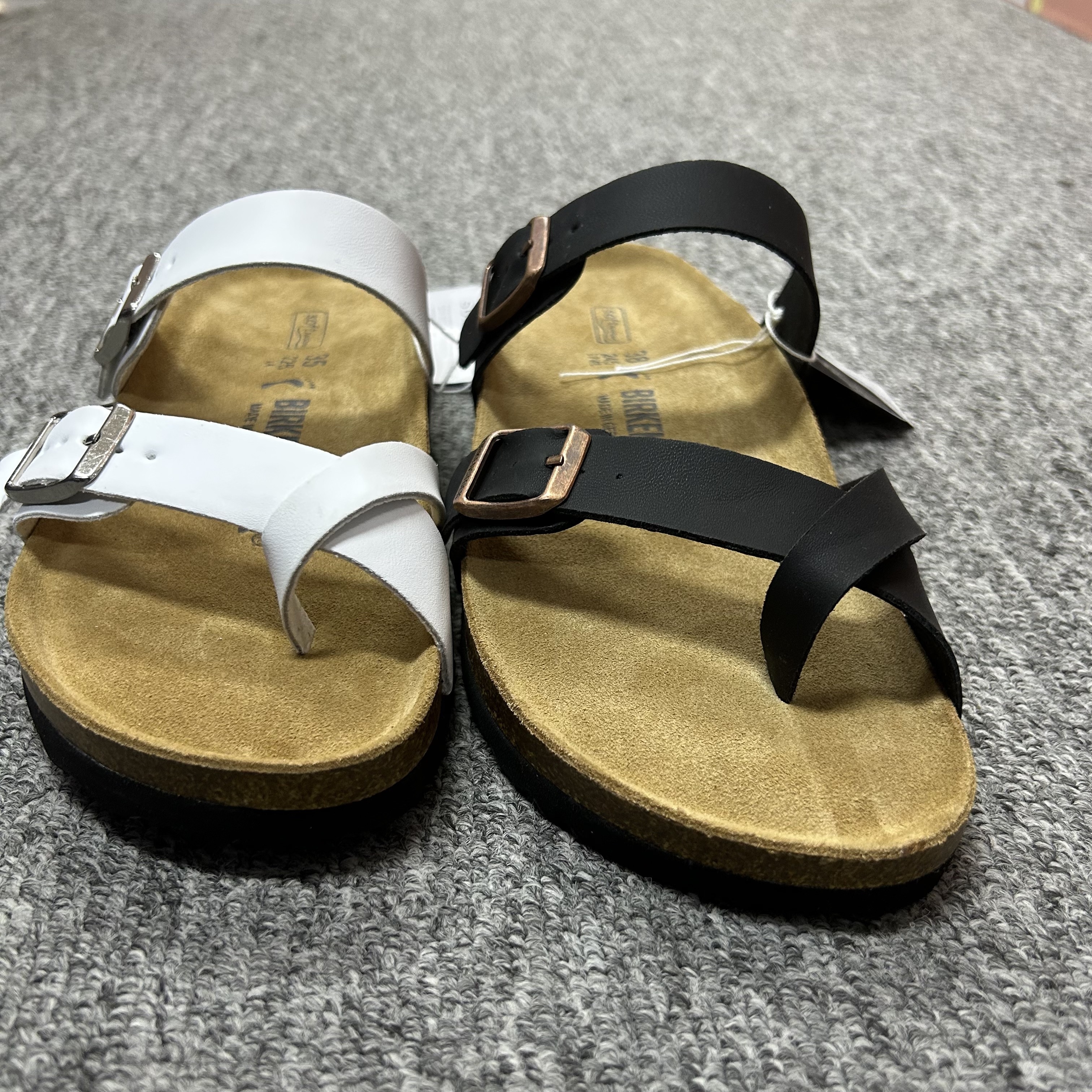 25款时尚休闲百搭外穿厚底拖鞋女鞋金属扣一字带-0154