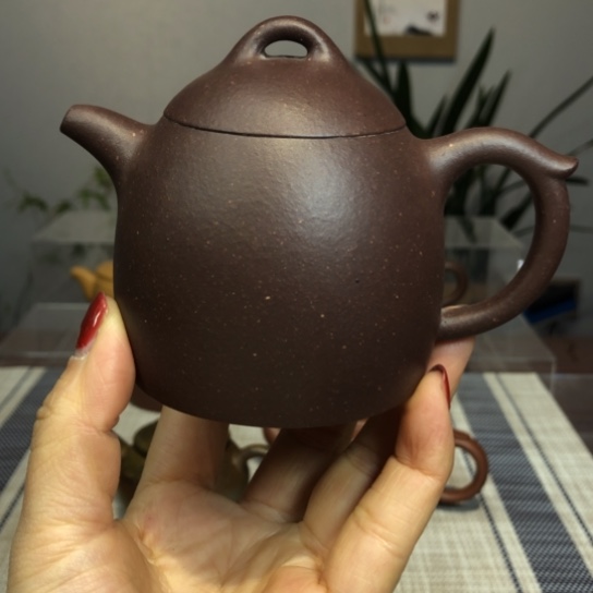 紫砂茶壶秦权半手工170c c