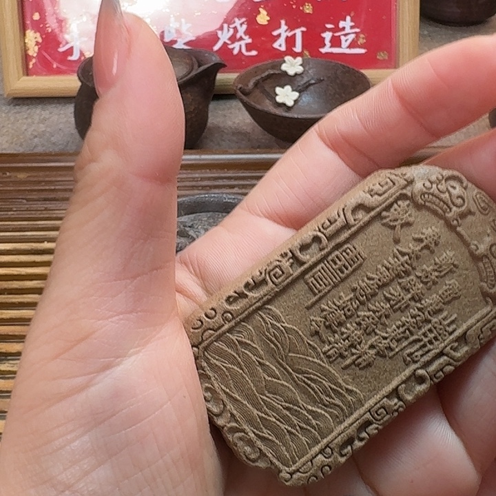 m***i纯手工打造粗陶茶具