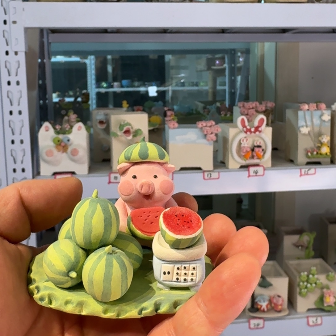 、***o厂家直销手工花盆摆件