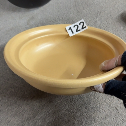 泥塑磁州窑出口尾货干烧盘口径24有遐思