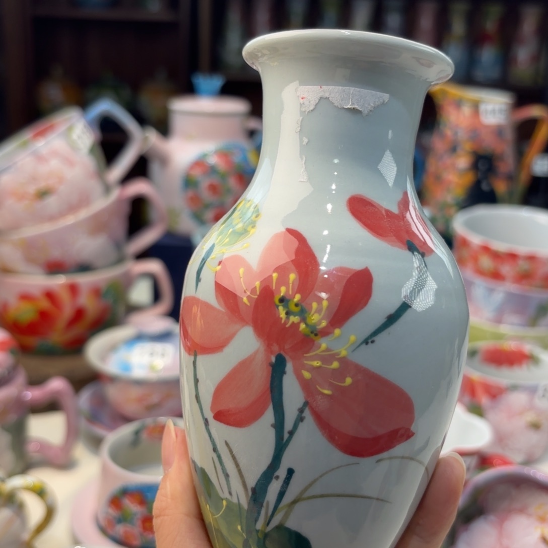 瓷片景德镇手绘高温釉下彩陶瓷茶具