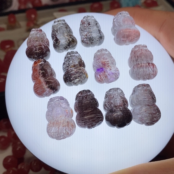 菱锰矿（红纹石）手链未镶嵌李*