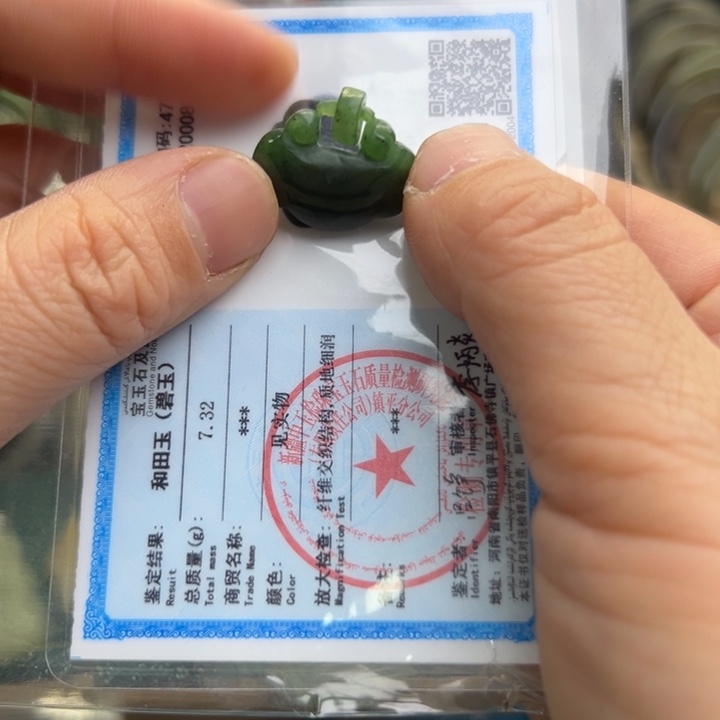 和田玉颈饰未镶嵌碧玉锁