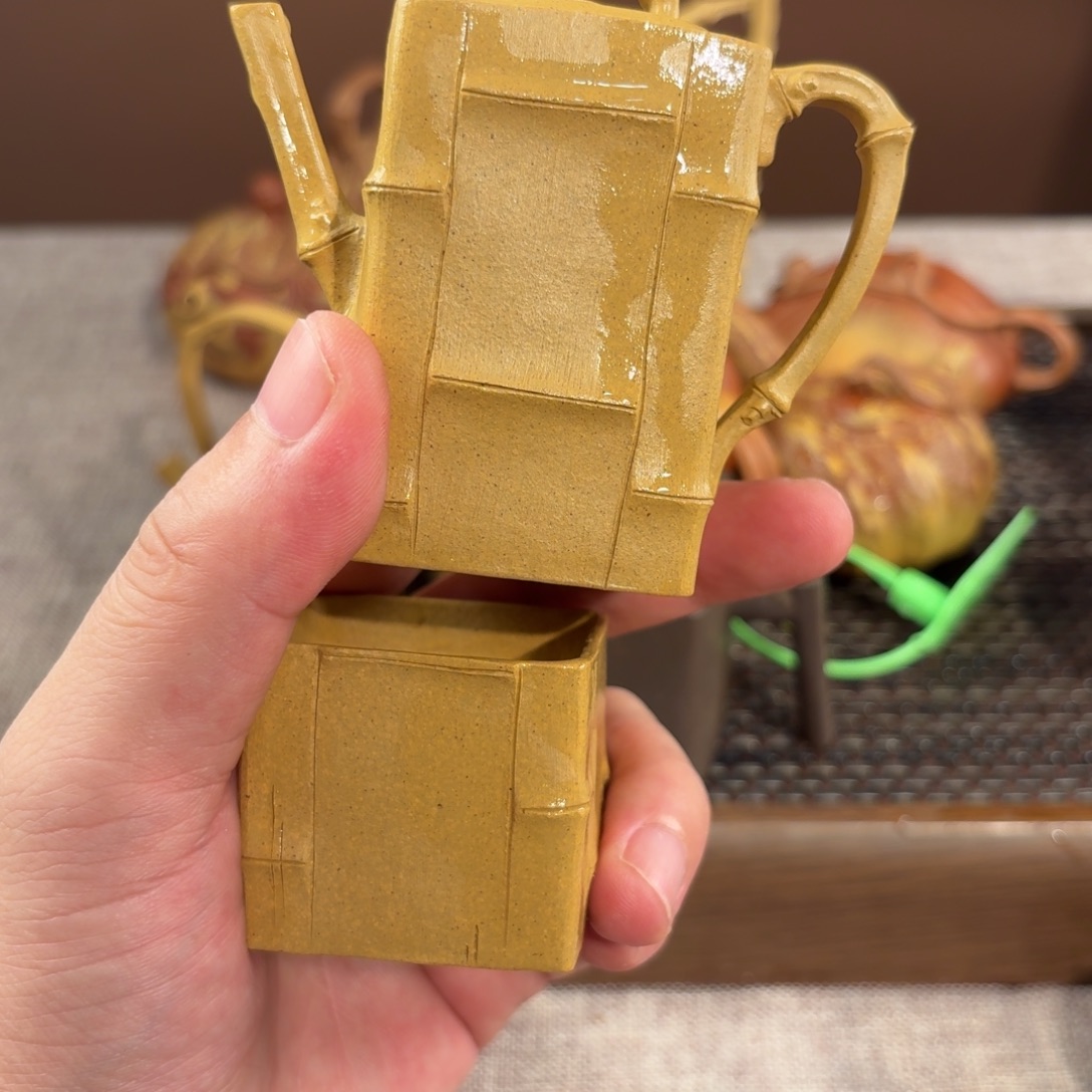 茶壶紫砂黄龙山黄段高竹节