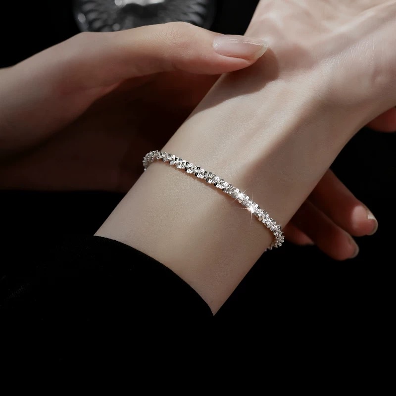 通体  999足银同款  H268满天星手链