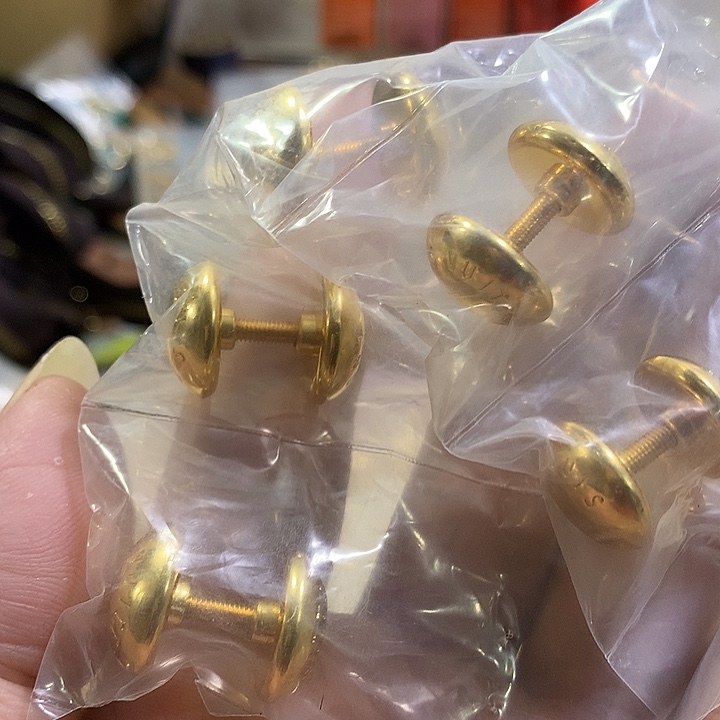 无纺布驴家实心铜脚钉10个