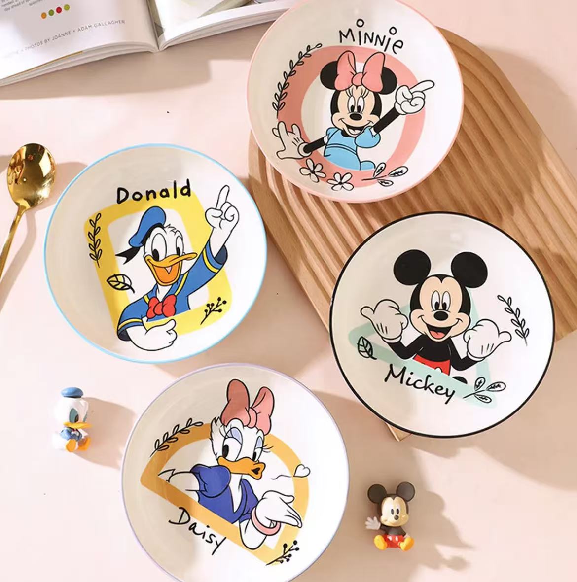 迪士尼条纹7英寸深盘-4个装