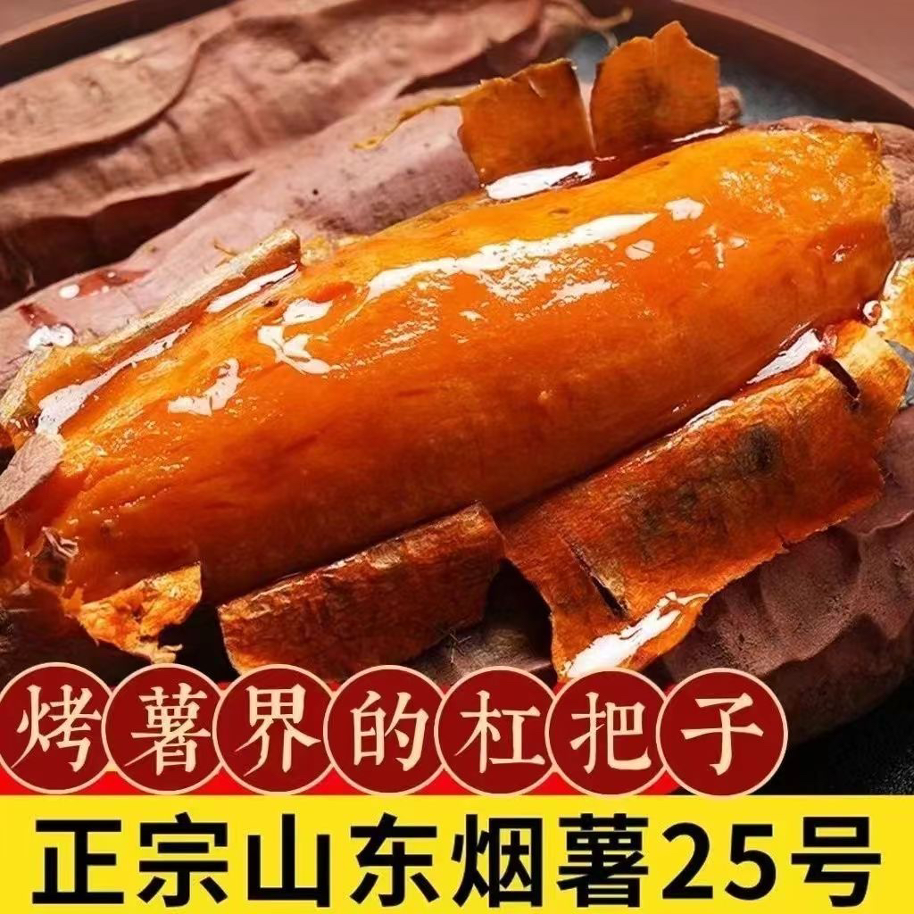 山东烟薯25号甜软糯地瓜番薯烤地瓜蜜薯山芋红薯批发糖心流油ZC
