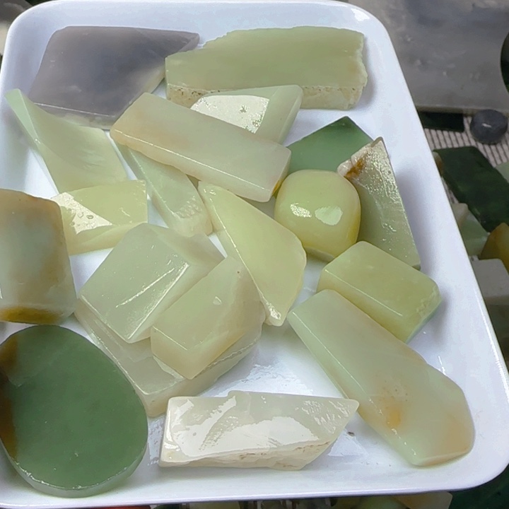 未镶嵌和田玉珠宝半成品清**影