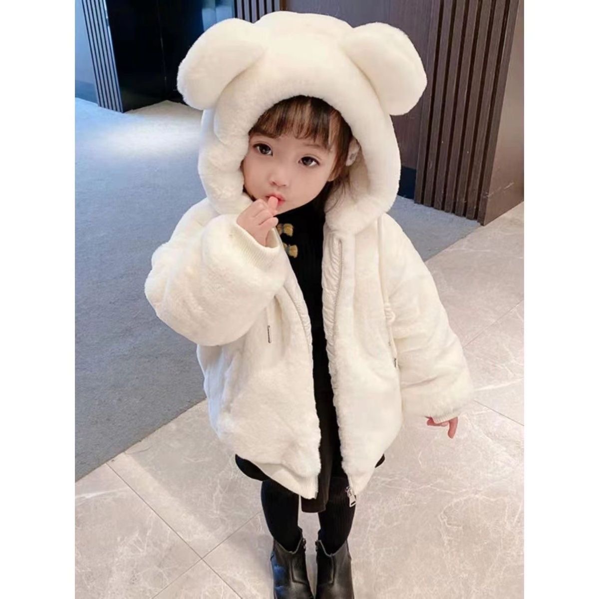 直播间断码清款链接带帽洋气童装外套