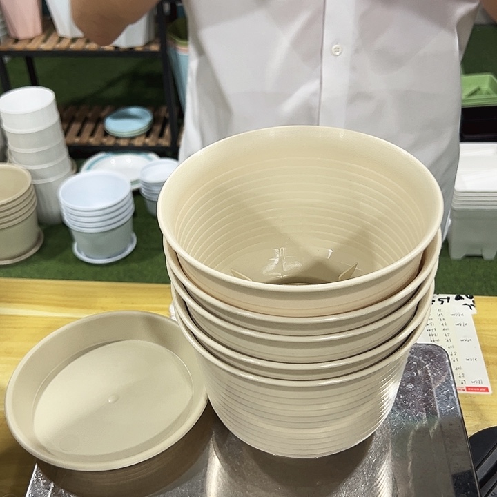 特价矮陶口18高12米色带托5个
