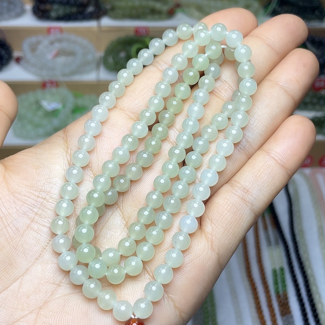 和田玉颈饰未镶嵌6mm