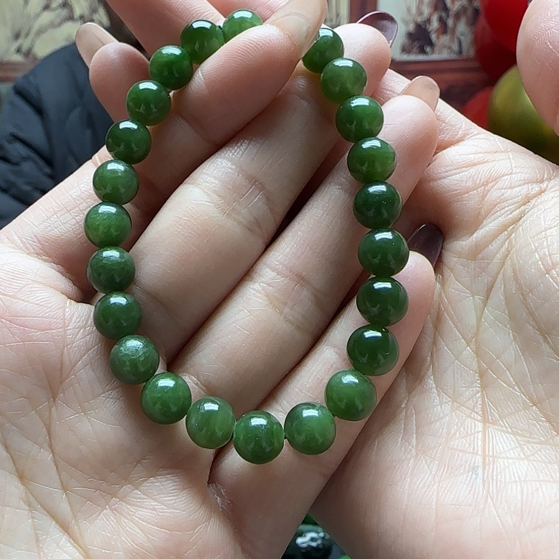 和田玉（碧玉）手串未镶嵌