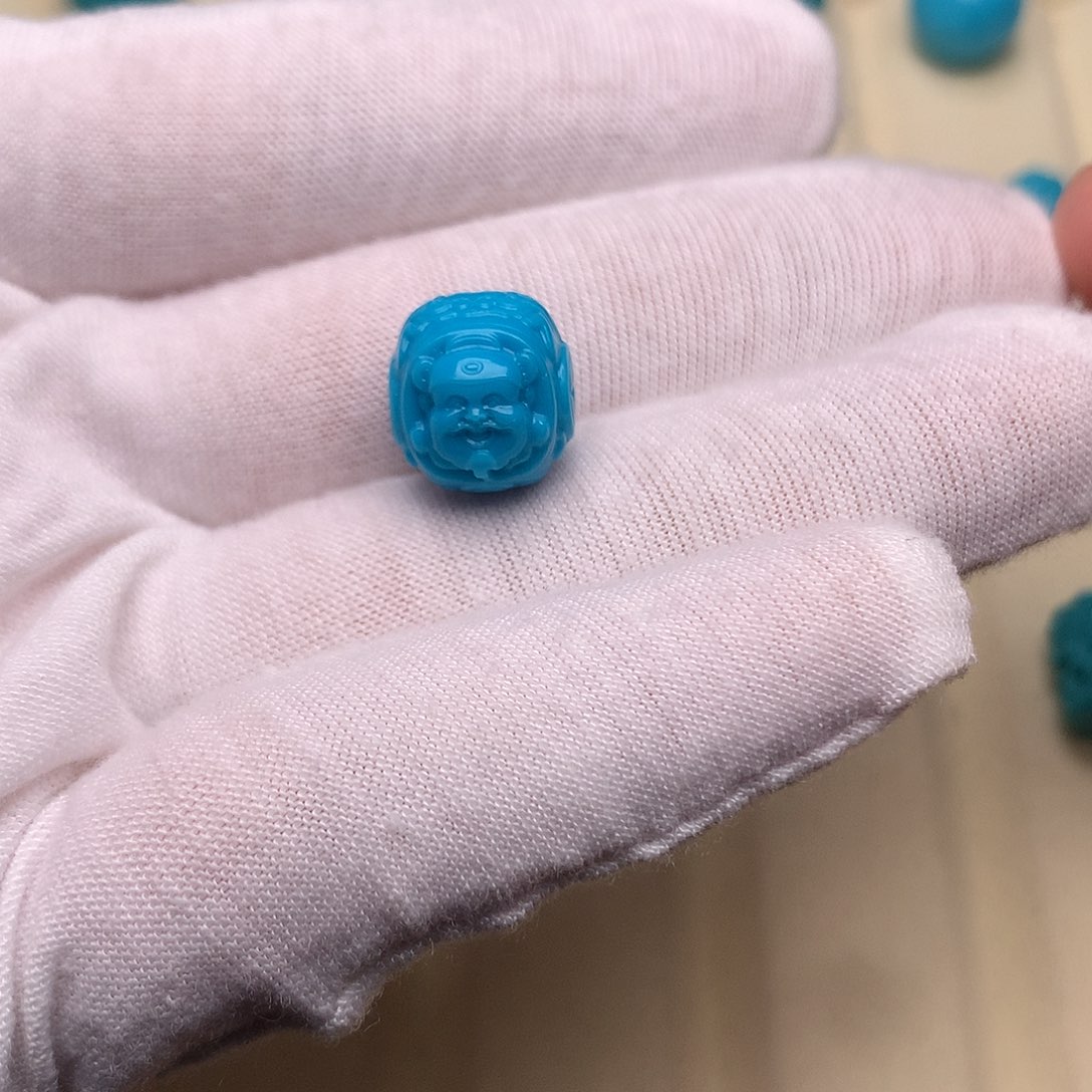 绿松石未镶嵌绿松石财佛12.6