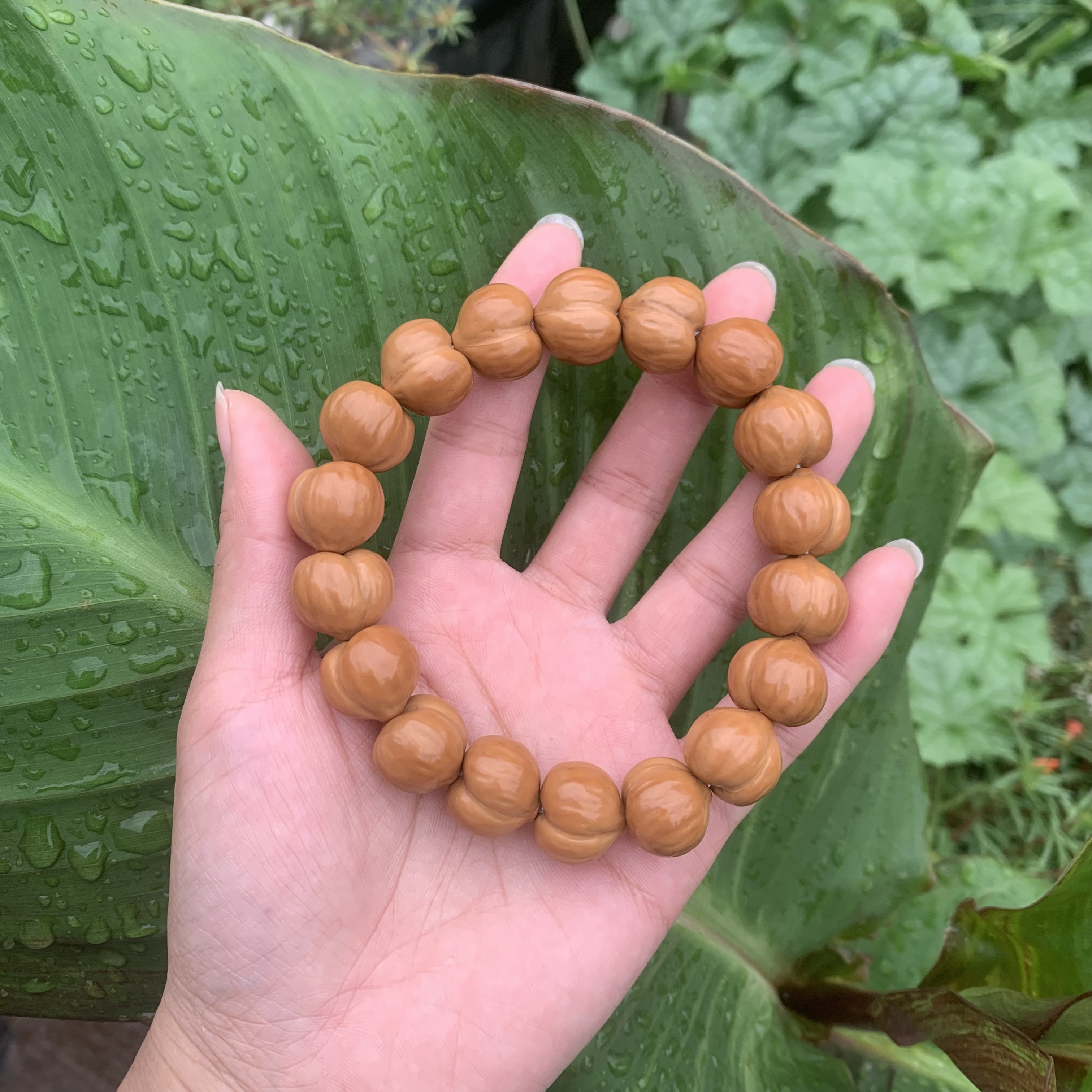 【拾木家 】精选14mm龙炎屁桃猴头手串【微瑕】