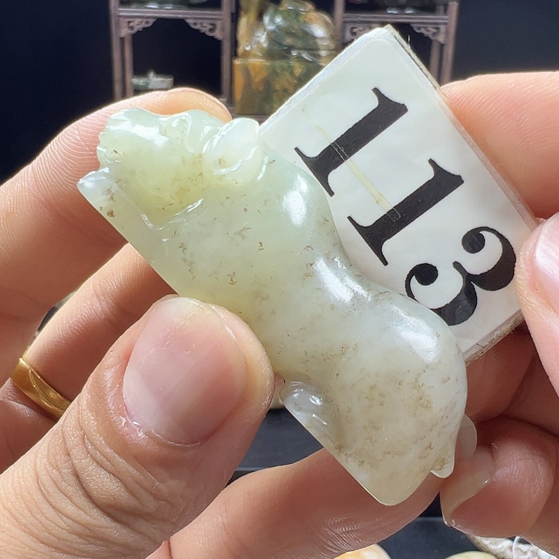 和田玉未镶嵌挂件