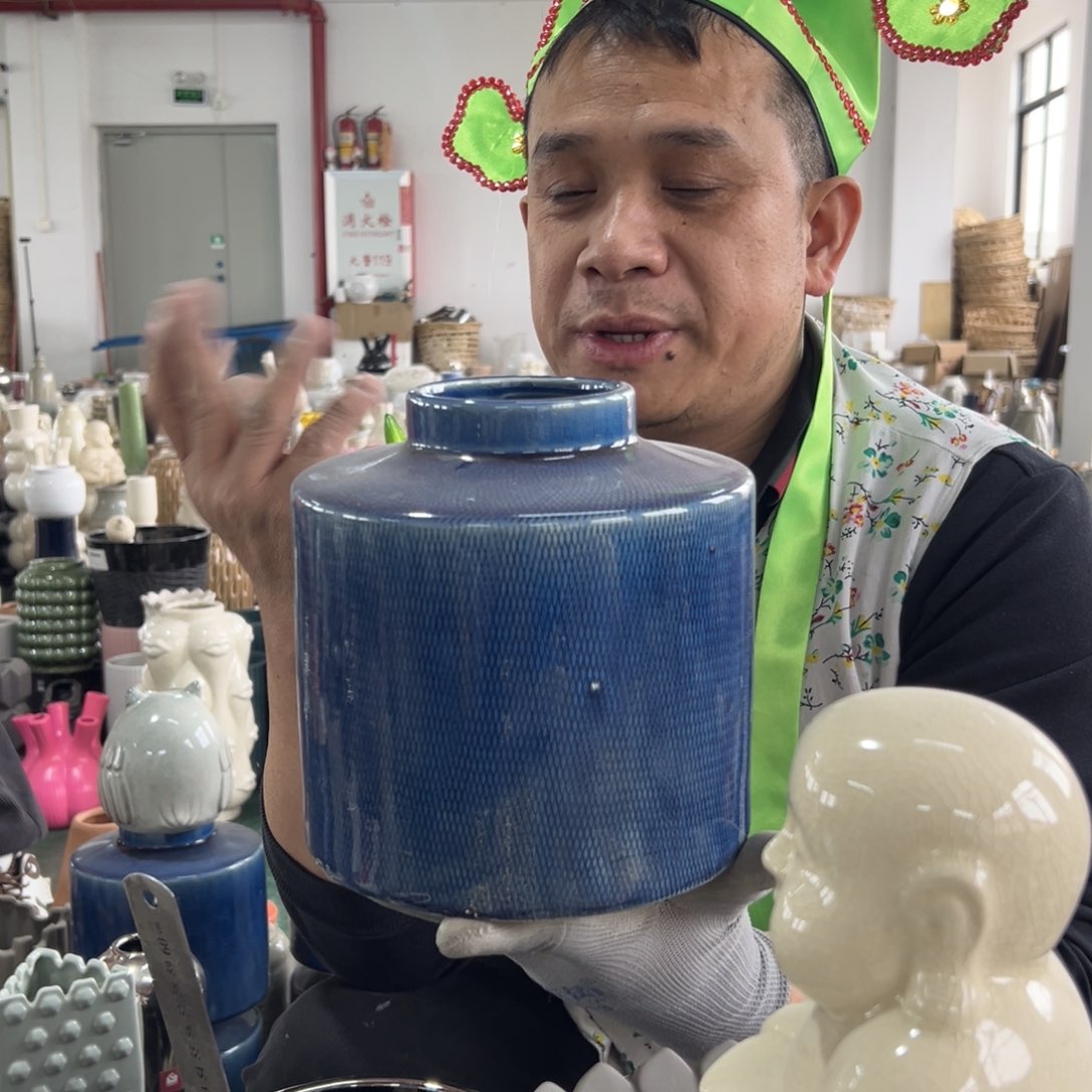 摆件71 号高中低温陶瓷工艺瓶（部分微瑕）