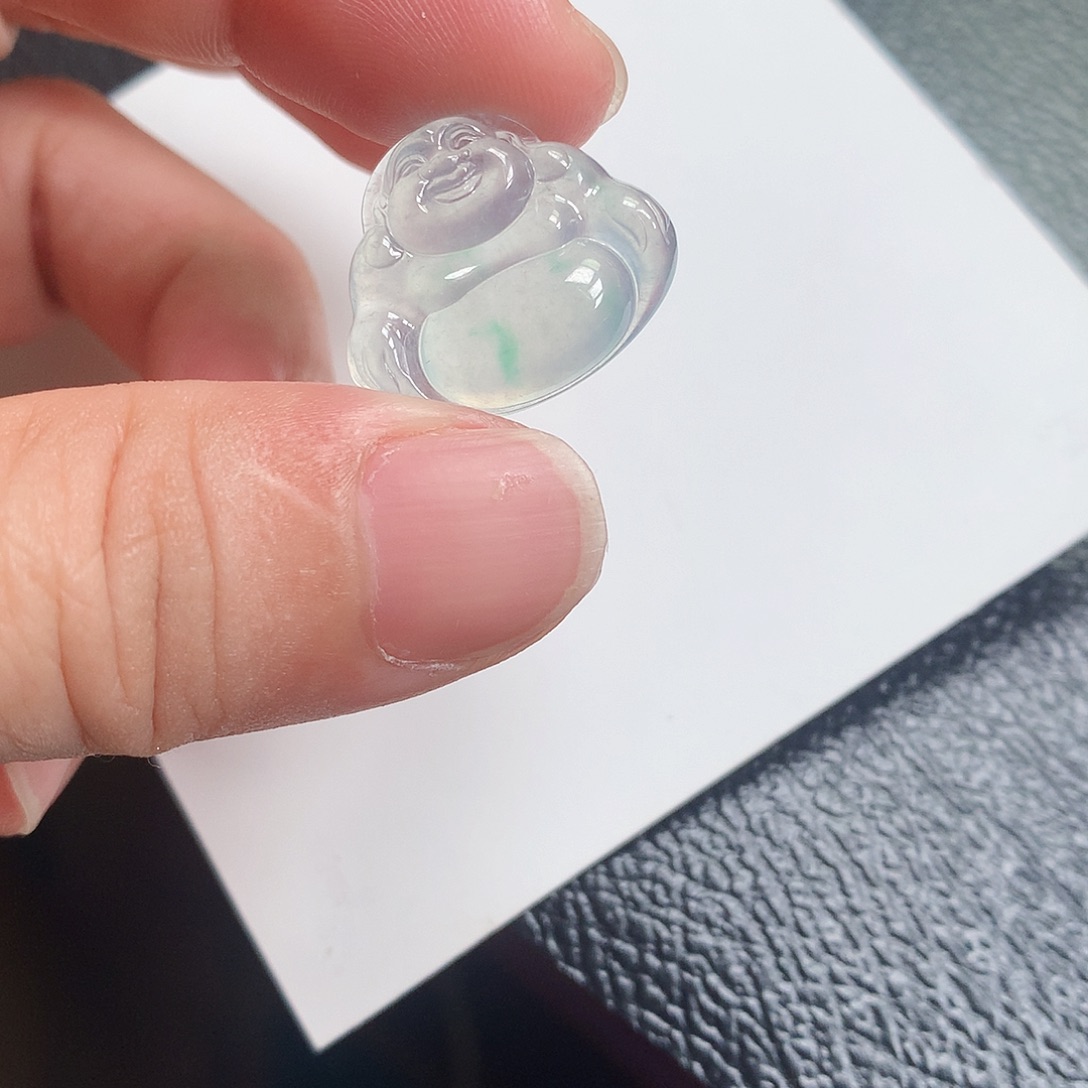 翡翠散珠缅甸天然A货翡翠冰种佛公