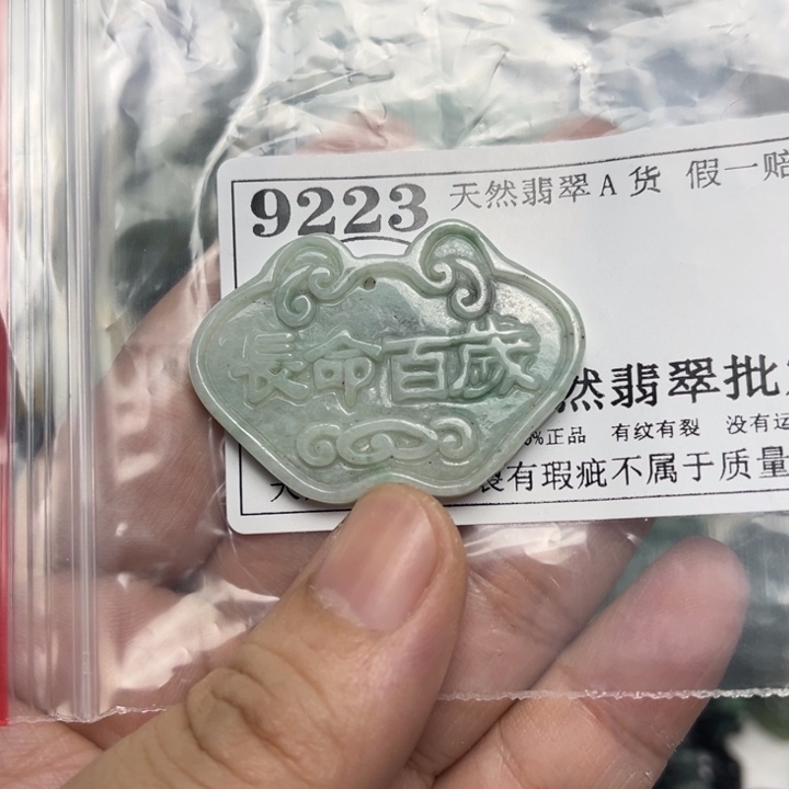 翡翠未镶嵌吊坠(不含链)9223
