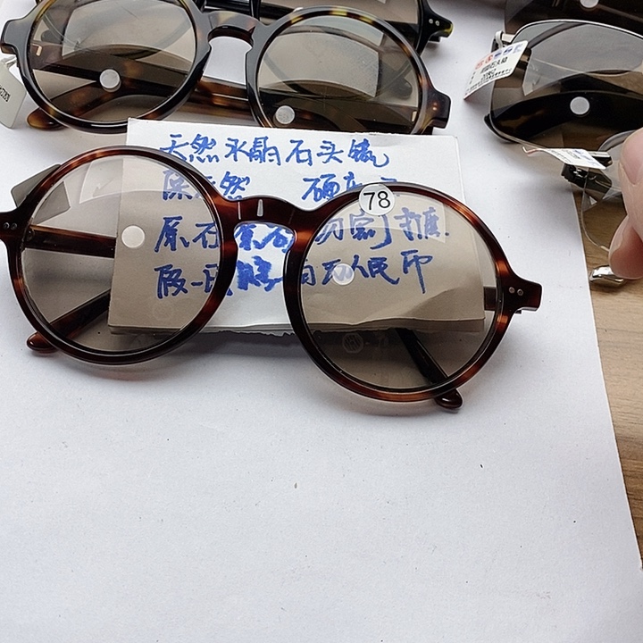 未镶嵌眼镜水晶全框眼镜