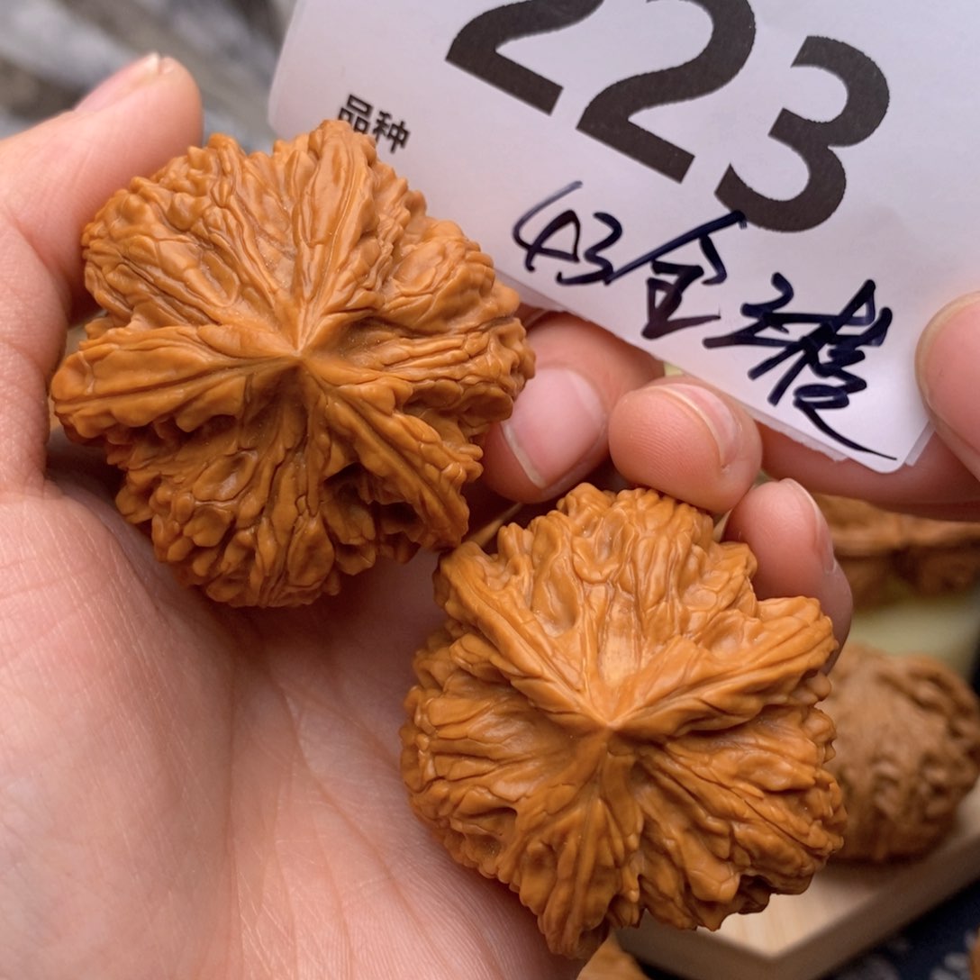 文玩核桃把件223号43全玉龙粗筋球奔